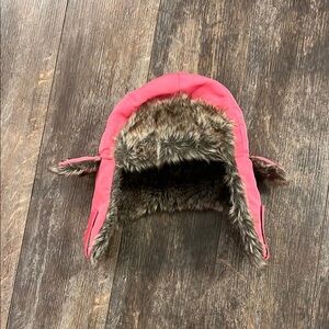 Pink Fur-Lined Kids Winter Hat